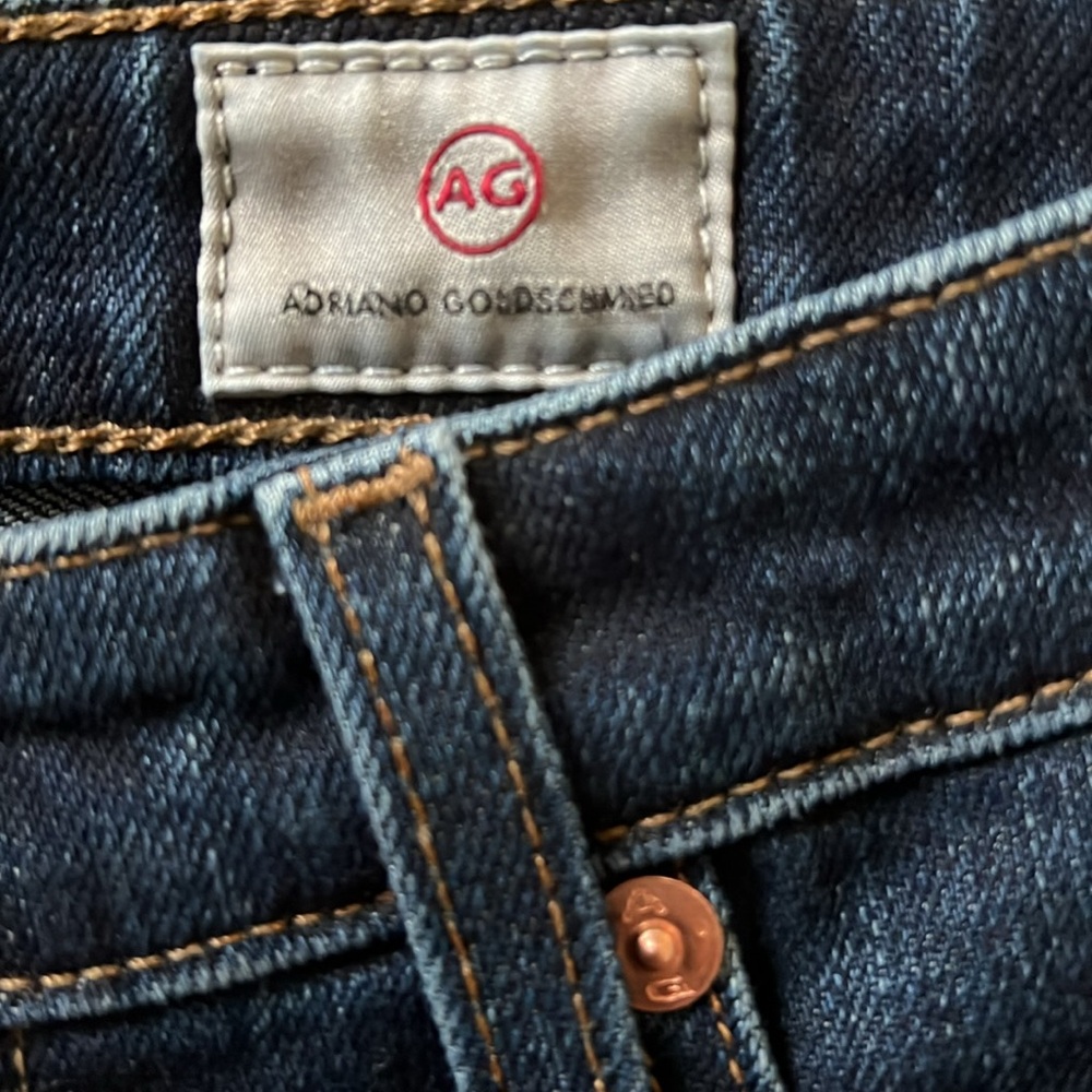 π AG Adriano Goldschmidt Dark Wash Denim Jeans - Picture 13 of 16